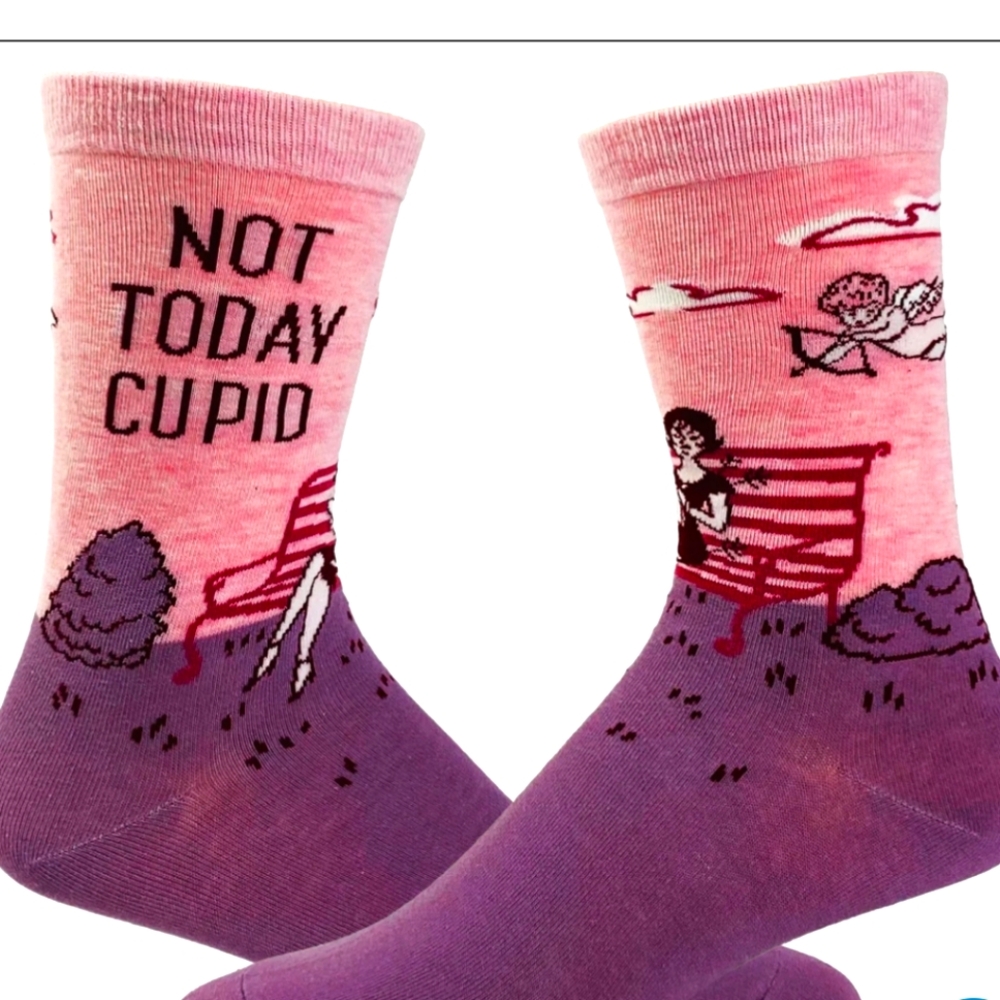 Crazy Dog Women's Not Today Cupid Socks